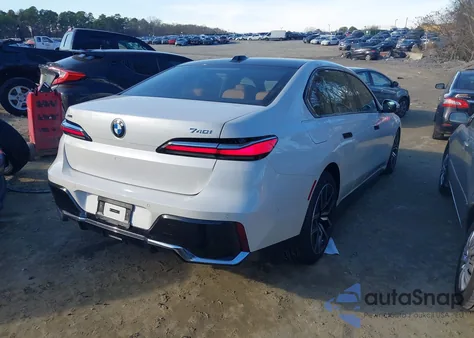 2026 BMW 740I xDrive from USA, damaged, VIN WBA33EH05TCW38234